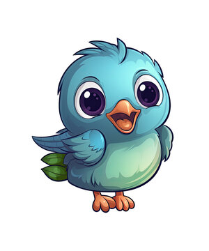 blue bird cartoon