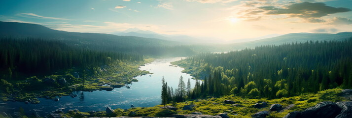 Wild beauty of the , featuring dense forests, pristine lakes, and the vastness of the landscape.