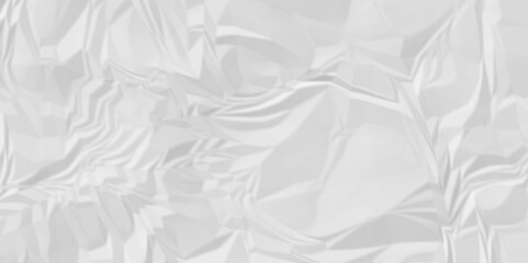 White wrinkly backdrop paper background. panorama grunge wrinkly paper texture background, crumpled pattern texture. paper crumpled texture. white fabric crushed textured crumpled.