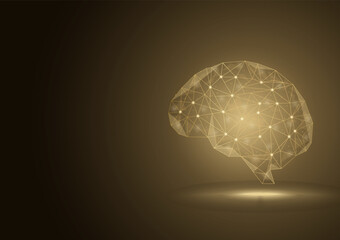 Brain. Artificial intelligence. Brainstorm, Creativity and Thinking Idea Concept. Artificial intelligence. Vector Illustration. 