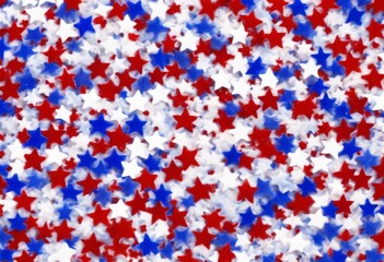 'colors States' pattern flag festive white red falling stars blue flying confetti United july fourth background 4 sale 4th party round art paper up high america american banner border cele'