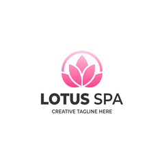 logo design featuring a lotus flower, evoking themes of tranquility, purity, and rejuvenation. Ideal for spas, wellness centers, or beauty brands aiming to convey a sense of relaxation