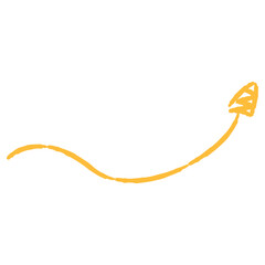 曲がった矢印のイラスト（カラー）