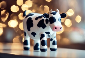 'cow The toy pattern beautiful Icon Design Baby Isolated Girl Cartoon White Child Animal Happy Milk Farm Portrait Cute Agriculture Pet Happiness Mammal Cattle Toddler Childhood Bull Bovine'