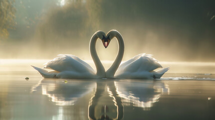 Serenade of Swans: Elegance on Tranquil Waters