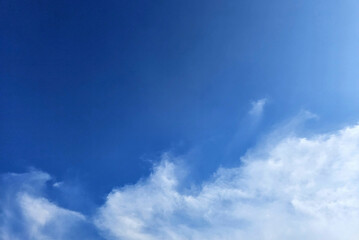 Blue sky with moving cloud background.