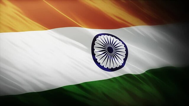 India flag waving in the wind, India Flag Waving in the Wind: Symbol of Pride and Unity