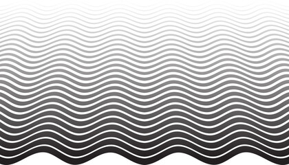 Wavy Lines Pattern. Abstract Textured Background.