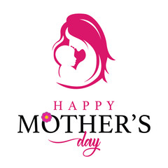 Happy Mothers Day Design. Mothers Day Vector Artwork. Happy Mothers Day. Mothers Love. Mother and Baby Background.