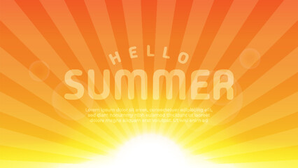 Summer background. Vector illustration of a shining summer background.
