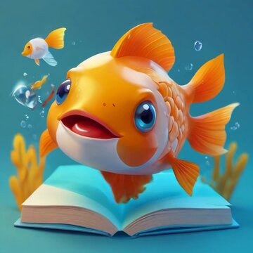 A GoldFish Swimming in a Book