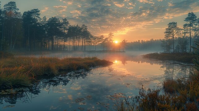 Mystic springs, healing waters, dawn, source of vitality, encompassing purity, morning mist, rejuvenating essence 