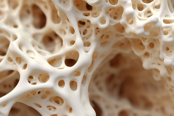 Macro view of bone structure