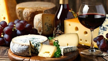 cheese and wine