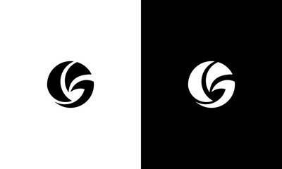 letter G monogram logo design vector illustration