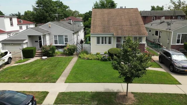 Slider Shot of Houses non-Avenue M Street in Canarsie Brooklyn