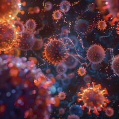 Realms of DNA and Chemistry: Fiery Flowers, Celestial Celebrations, Midnight Explosions, Brilliant Revelries