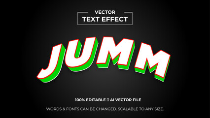 Editable text effect power 3d style. 3d text effect background. Editable text style effect. vector editable font for graphic tee, banner, poster, post, social media or logo. vector illustration