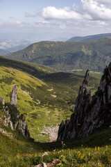 Fototapeta na wymiar Beautiful view in the Carpathians. Spitzi Mountains. Ukraine