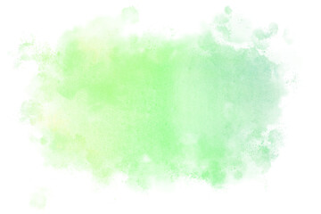 水彩絵の具が滲んだ抽象的なテクスチャー　緑