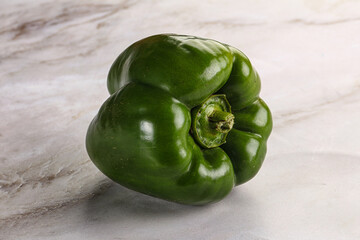 Raw green Bulgarian bell pepper - 794888399