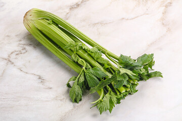 Vegan cuisine - celery stems with leaf - 794888995