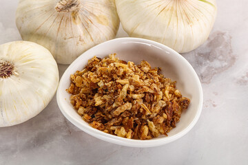 Dried roasted onion flakes for culinary - 794889189