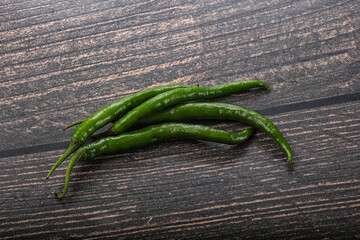 Hot and spicy green chili pepper - 794890917