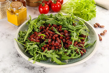 Red canned beans with arugula - 794891949