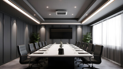 Fototapeta premium Exploring the Intersection of Space and Collaboration in Meeting