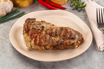 Grilled pork sirloin for dinner