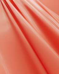 Peach fuzz folds flowing gentle waves abstract background modern radiant warmth 3d illustration render digital rendering - 794897589