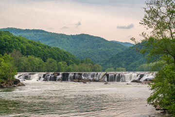 Sandstone Falls, New River Gorge National Park in West Virginia