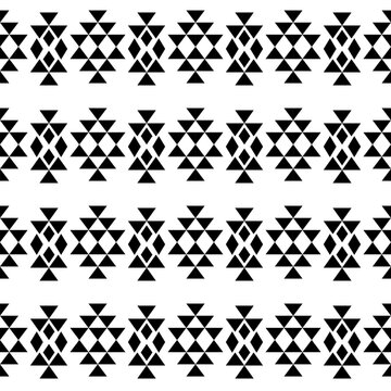 Seamless Native pattern american tribal indian ornament pattern geometric ethnic textile texture tribal aztec pattern navajo mexican fabric seamless Vector decoration fashion