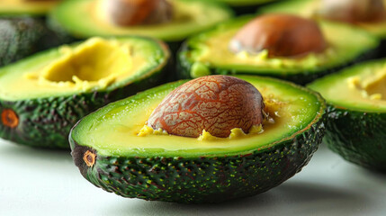 Avocado's effect on fullness, isolated on a white clean background,