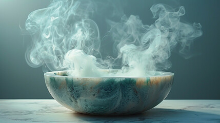 Mystical Smoke Rising from a Bowl