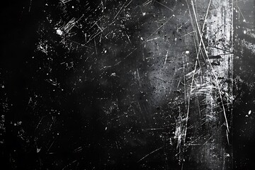 Black grunge abstract background. Dust and scratches design. 