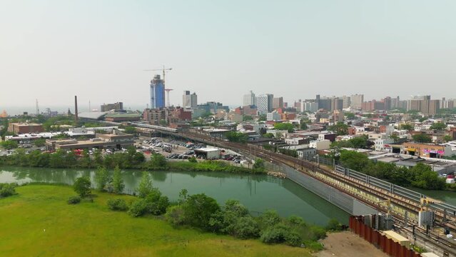Distant Aerial View of the  Coney Island Train Station - Pt. 1