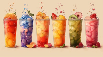 Special promotion design for bubble tea, pearl milk tea, delicious drinks, coffees and soft drinks with logo and doodle style advertisement banner.
