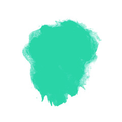 Grüner Farbklecks - Farbspritzer auf weißem Hintergrund