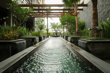 Fototapeta premium indoor spa in the home. generative ai