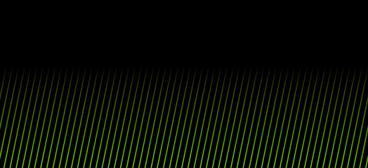 Grüne schräge Streifen mit Farbverlauf auf schwarzem Hintergrund