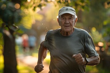 Obraz premium Inspiring Active Aging:Elderly Individuals Embracing Fitness and Exercise in the Great Outdoors
