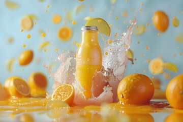 Vibrant Citrus Splash:Crafting Memorable Brand Experiences with Dynamic Visuals