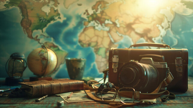 fotograf&iacute;a de viaje con espacio de copia