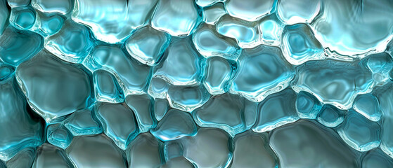Obraz premium The image is a close up of a blue and white background with a lot of small blue