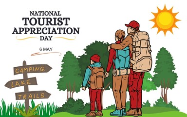   SIMPLE NATIONAL Tourist Appreciation DAY TEMPLATE DESIGN  