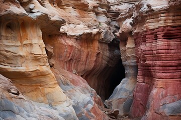 Ancient Canyon Rock Gradients: Earth's Natural Palette