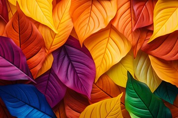 Autumn Leaf Gradient Colors: Brisk Weather Gradients Capture Nature's Palette - obrazy, fototapety, plakaty