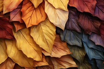 Autumn Leaf Gradient: Earthy Tones Mix - Vibrant Nature Colors